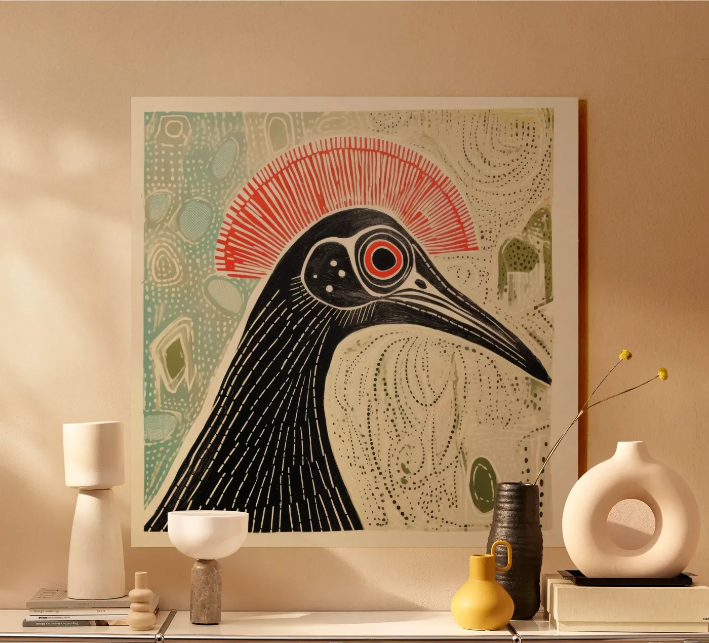Cassowary verde plexiglass da Minimal Animal Art