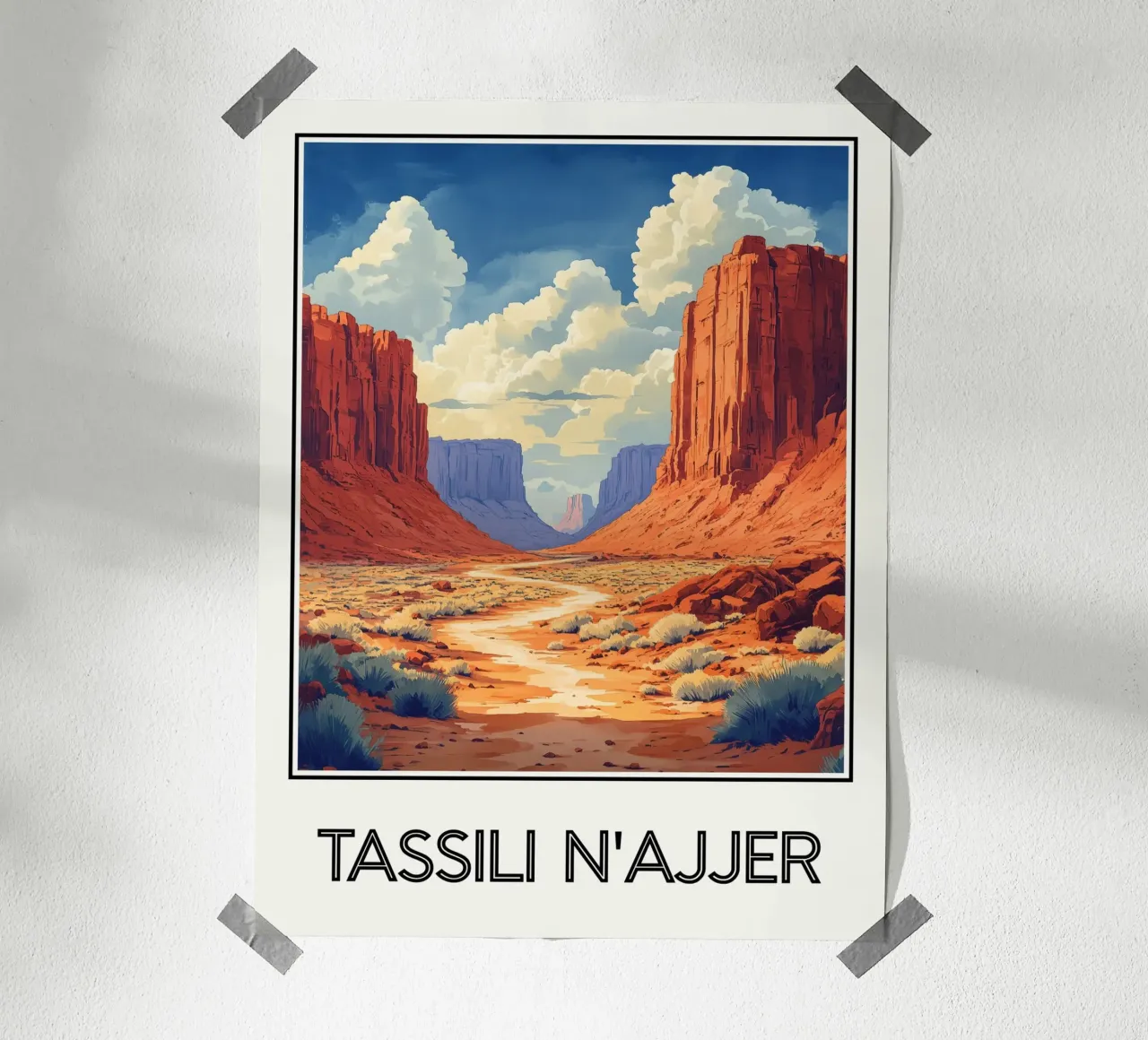 Tassili n'Ajjer poster da Frame the World