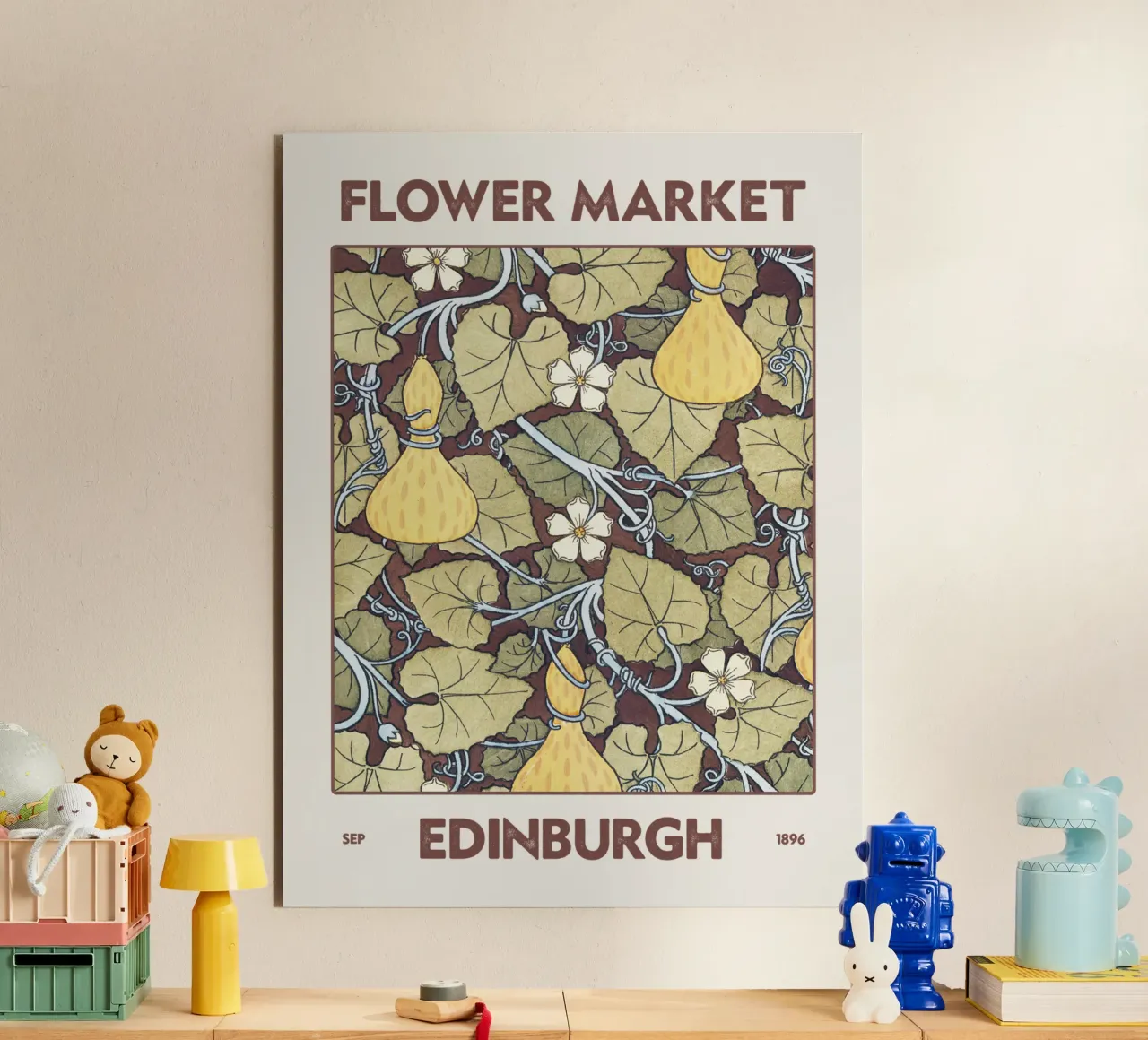 Mercato dei fiori di Edimburgo alluminio dibond da Vintagrafica
