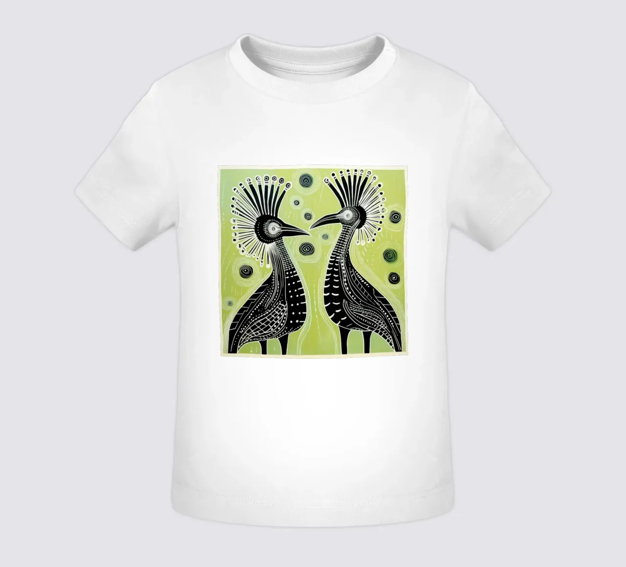 Cassowary verde 2 maglietta neonato da Minimal Animal Art