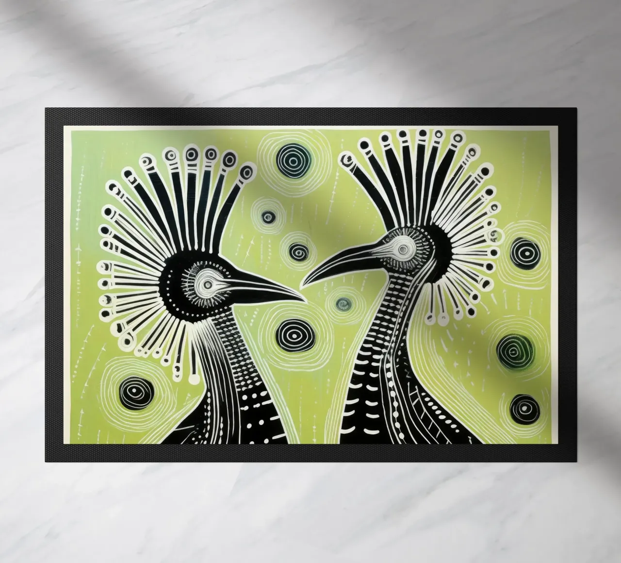 Cassowari verdi zerbino da Minimal Animal Art