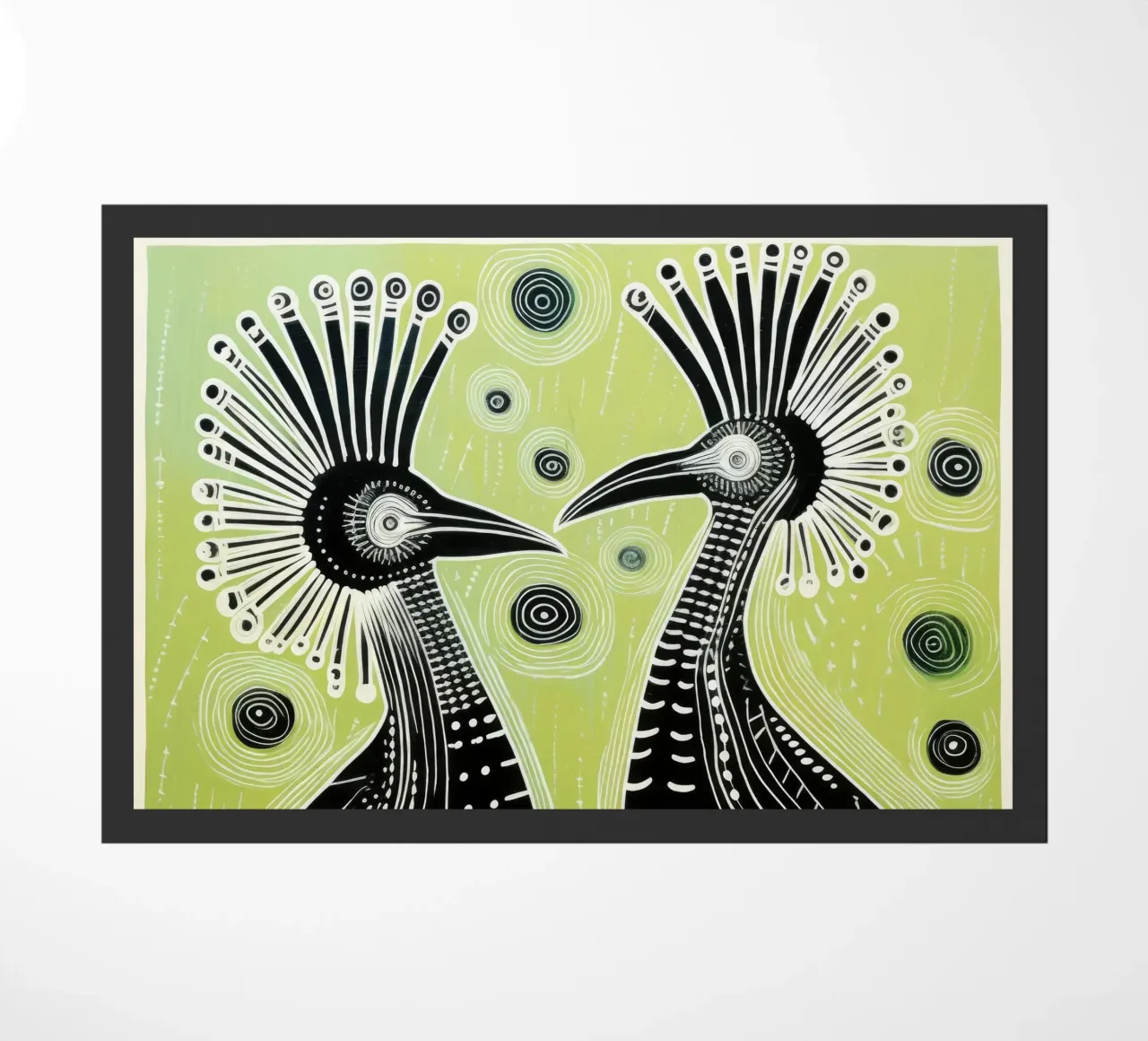Cassowari verdi zerbino da Minimal Animal Art