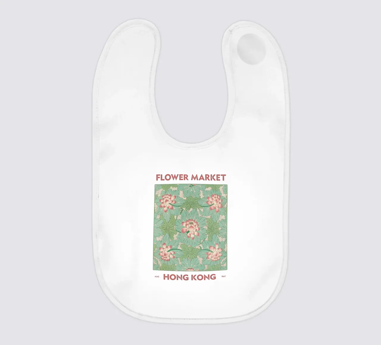 Mercato dei fiori di Hong Kong bavaglino da Vintagrafica