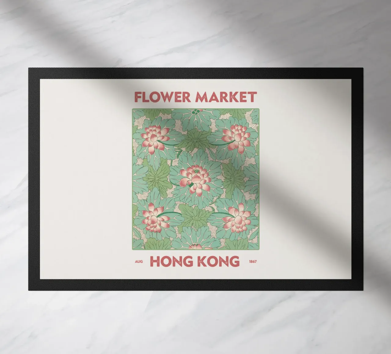 Mercato dei fiori di Hong Kong zerbino da Vintagrafica
