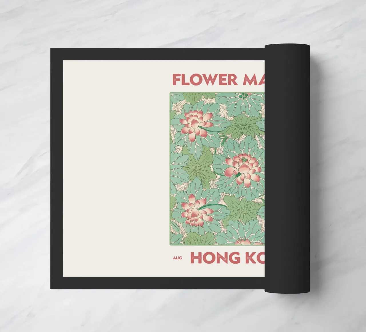 Mercato dei fiori di Hong Kong zerbino da Vintagrafica