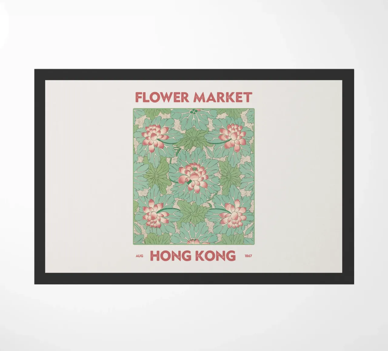 Mercato dei fiori di Hong Kong zerbino da Vintagrafica