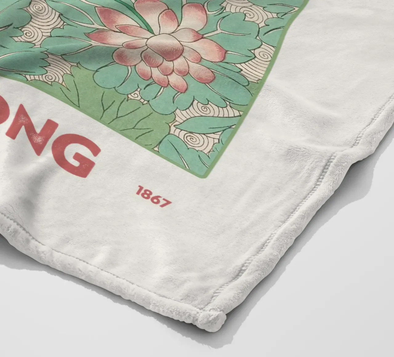 Mercato dei fiori di Hong Kong coperta in pile da Vintagrafica
