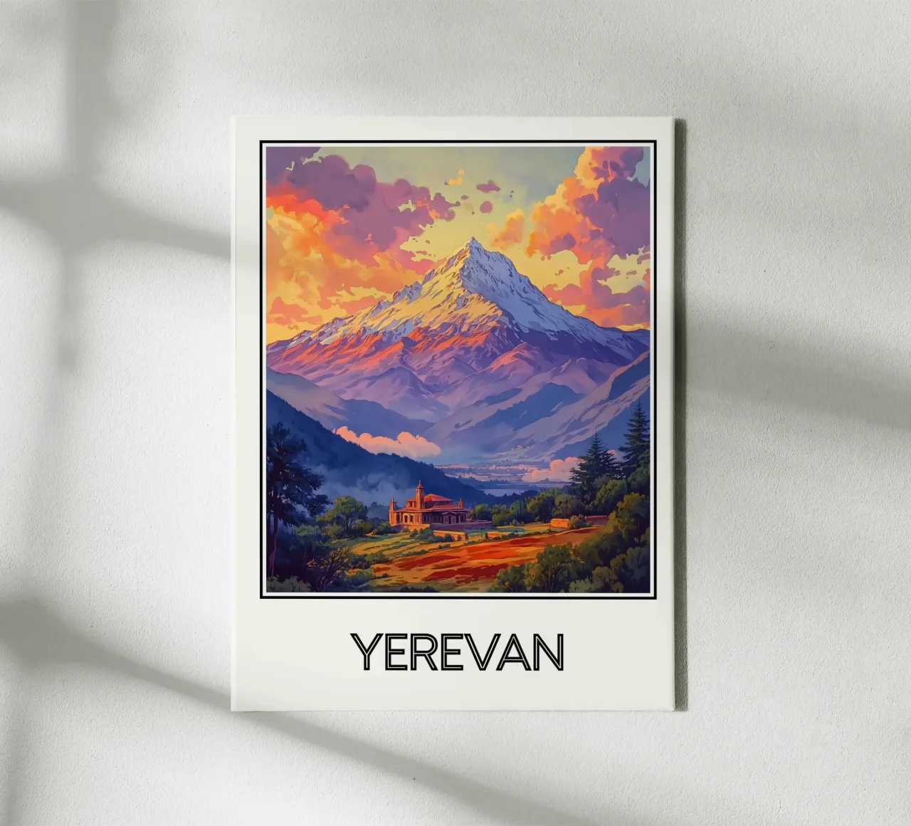 Yerevan canvas met Baklijst van Frame the World