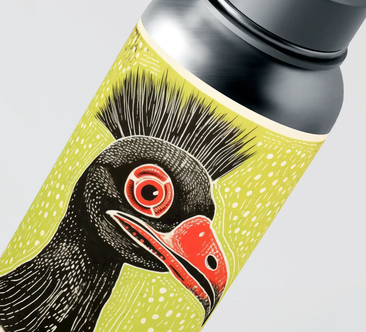 Green Cassowary 4 sticker by Minimal Animal Art