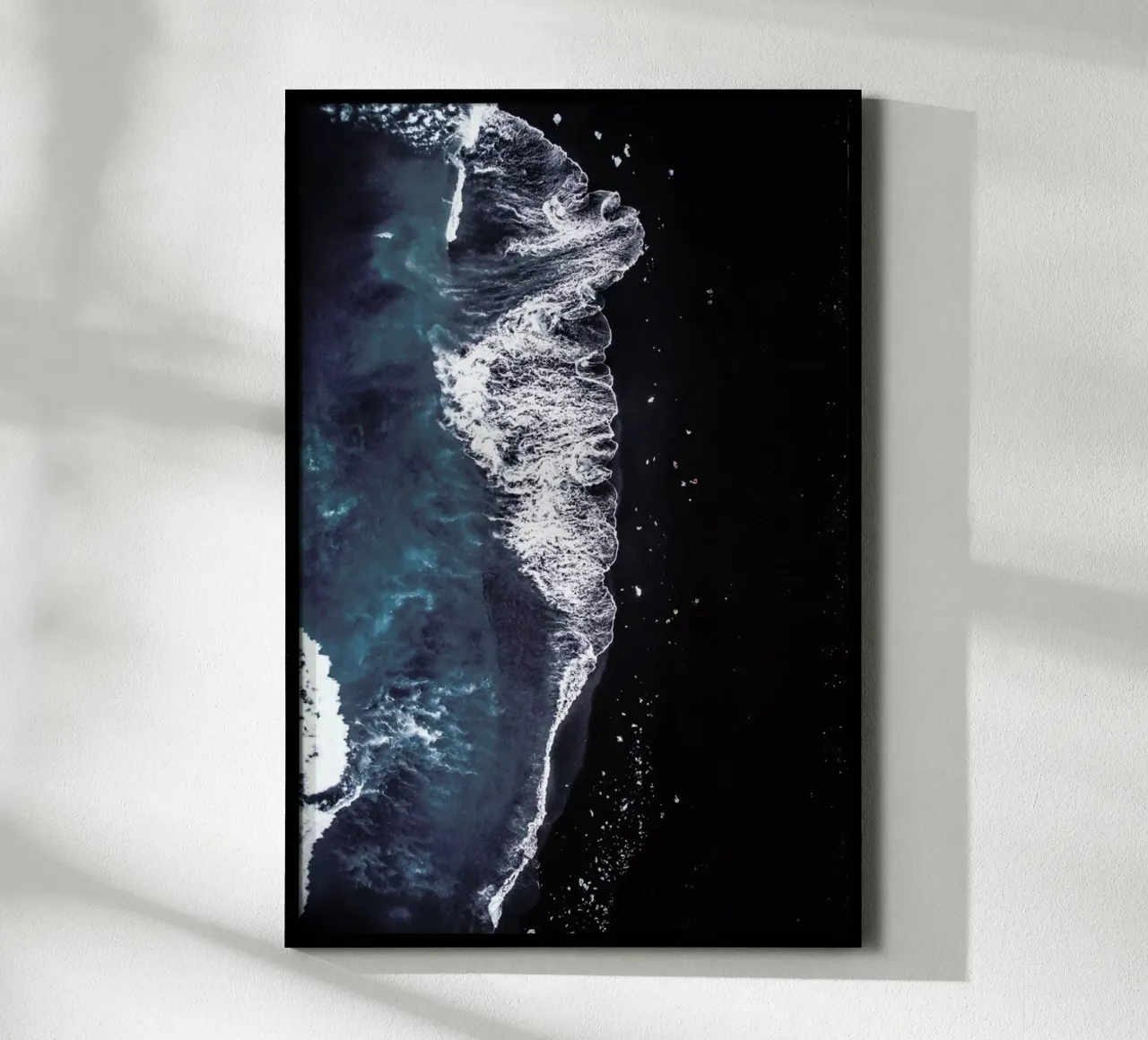 Diamond Beach 2 poster con telaio in alluminio da Airpixels