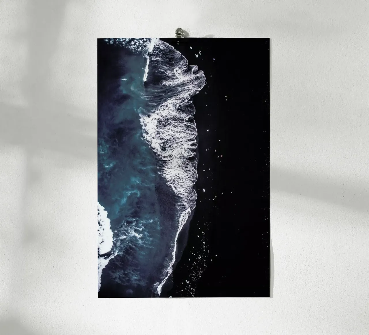 Diamond Beach 2 poster con telaio in alluminio da Airpixels