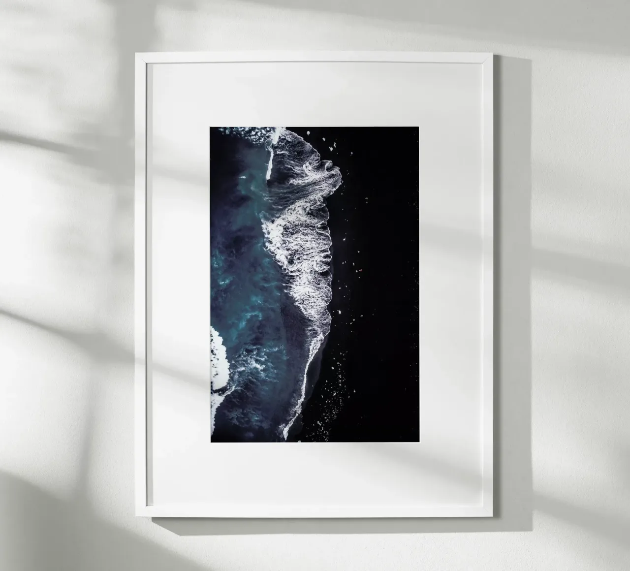 Diamond Beach 2 poster con telaio in alluminio da Airpixels