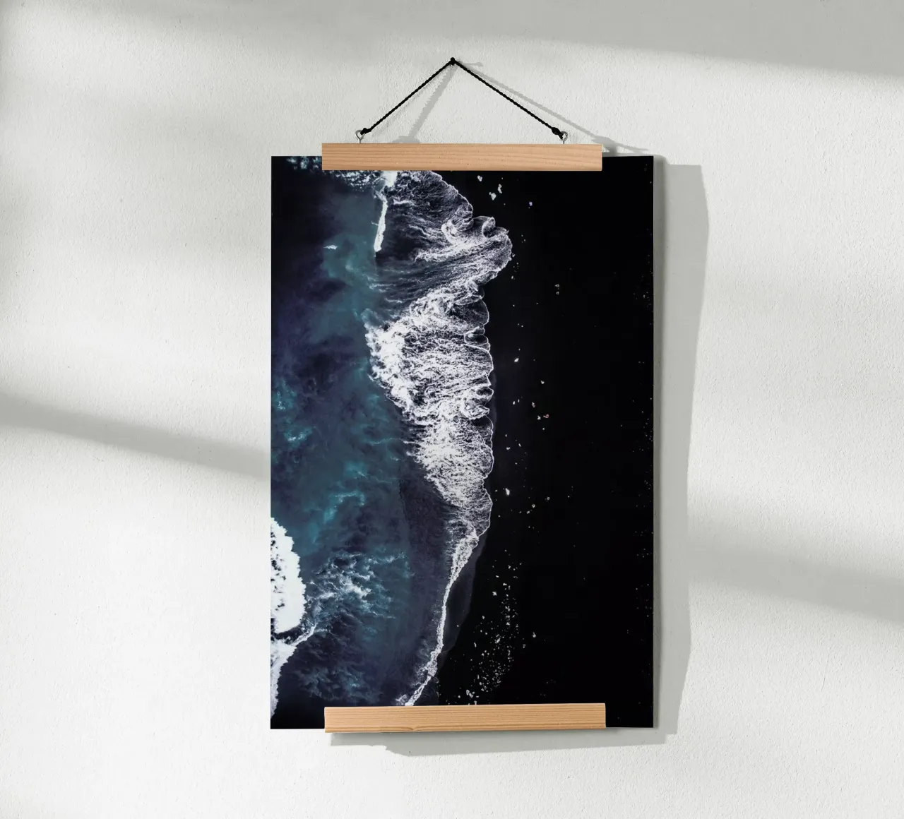 Diamond Beach 2 poster con telaio in alluminio da Airpixels