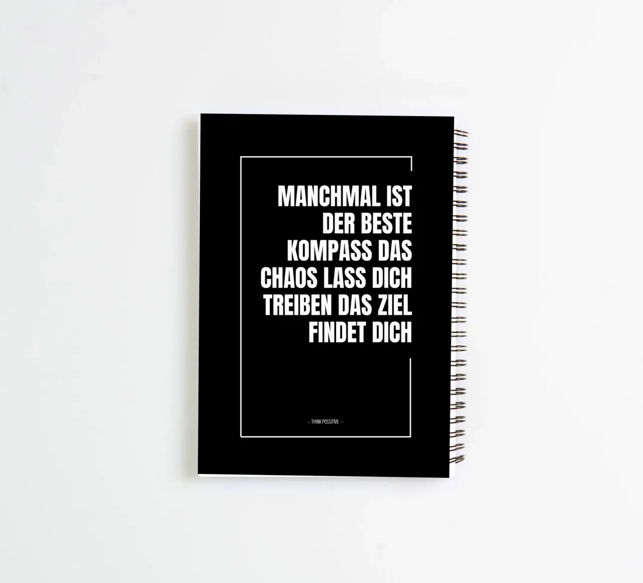 CHAOS ALS KOMPASS spiral notebook by Einfach Uebel