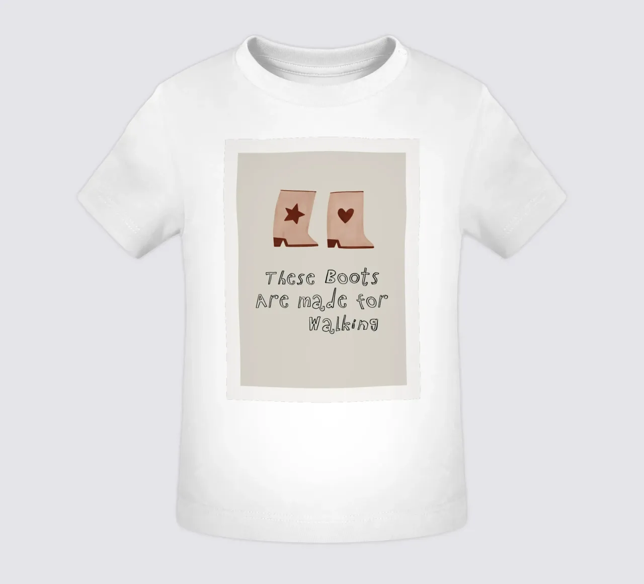 These Boots Are Made For Walking maglietta neonato da treechild