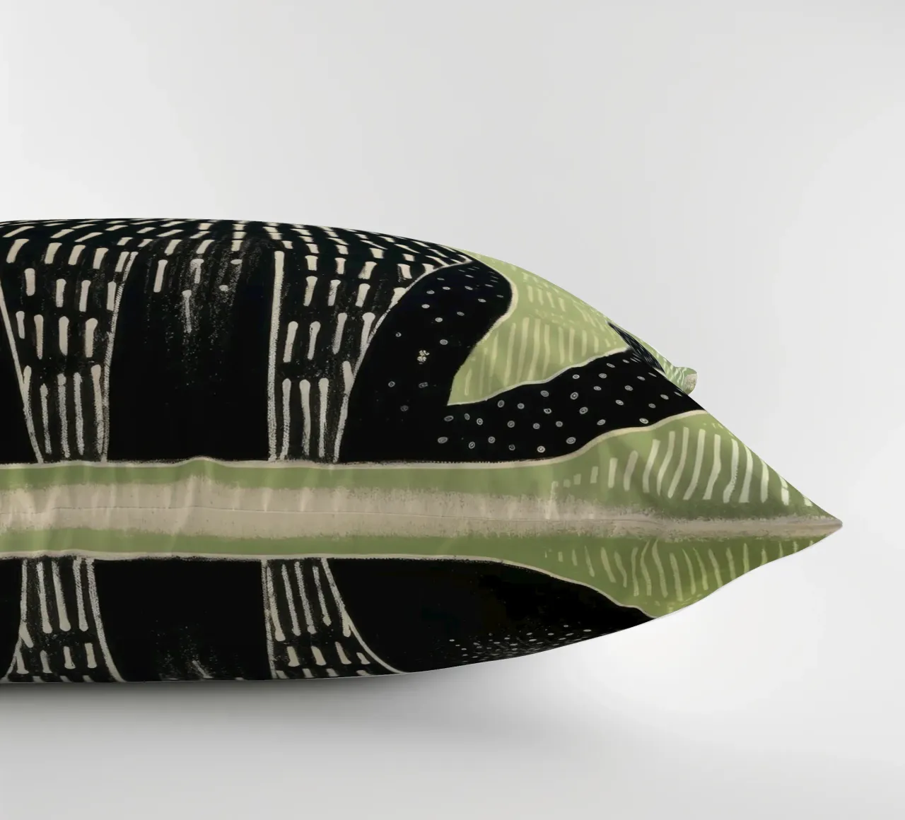 Gatto verde 4 cuscino da Minimal Animal Art