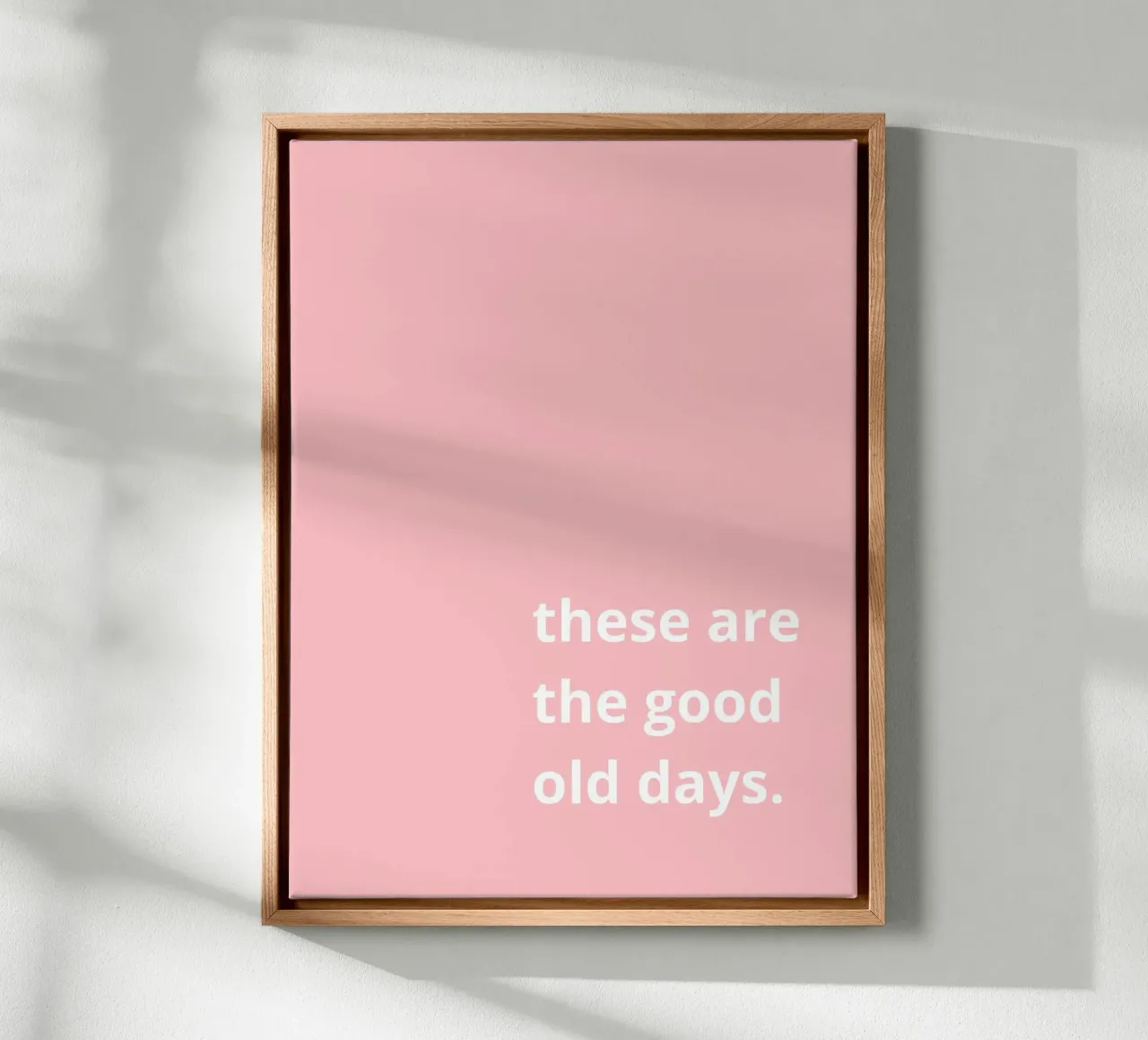 these are the good old days tela con Cornice a cassetta da ramosashop