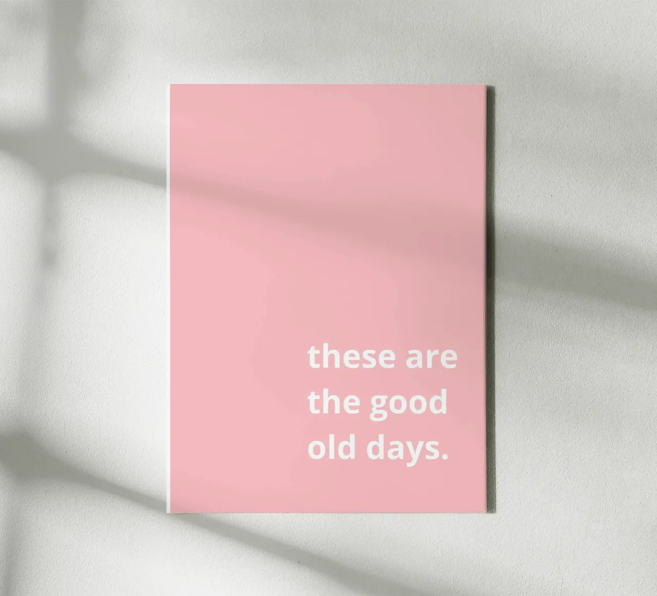 these are the good old days tela con Cornice a cassetta da ramosashop