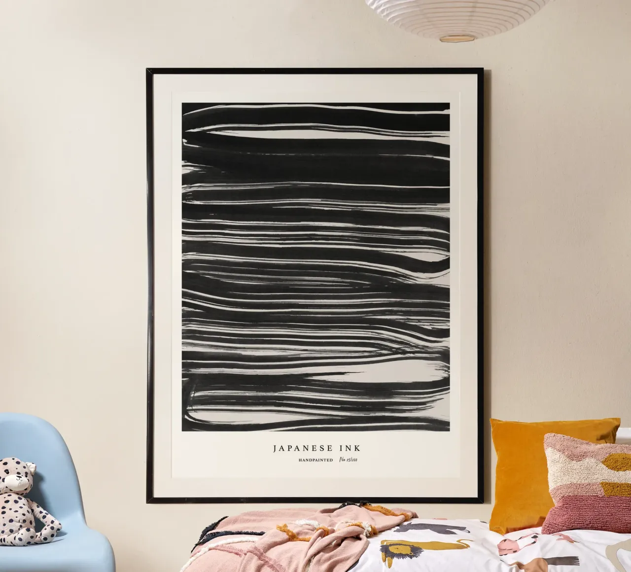 Simple Art Line No 67 poster con telaio in legno da treechild
