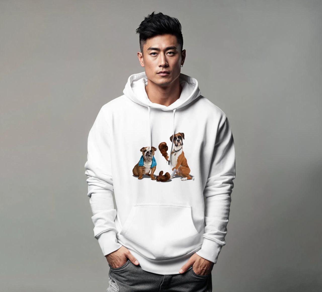 Raging (Colour) felpa con cappuccio da Rob Art | Illustration