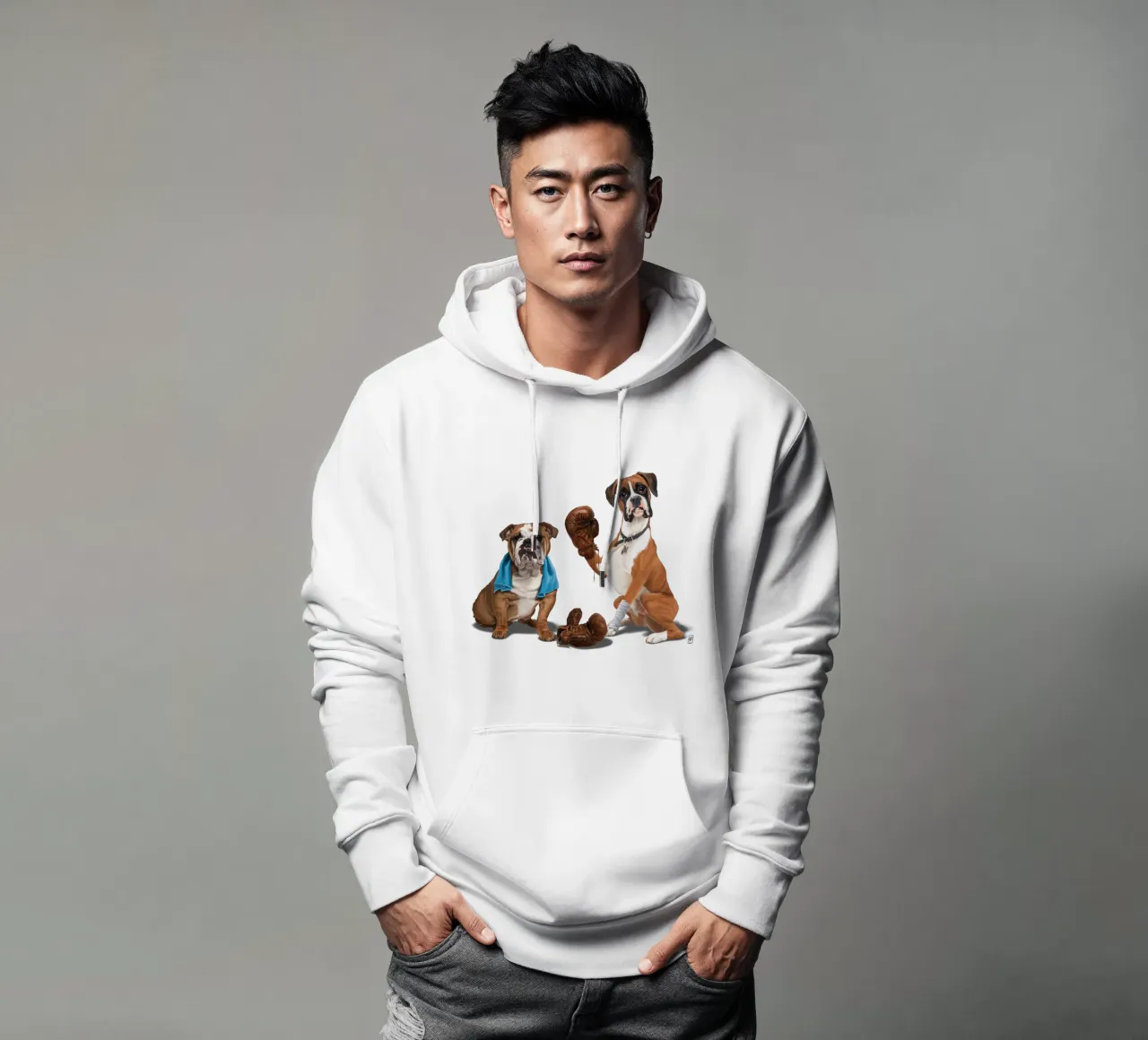 Raging (Colour) felpa con cappuccio da Rob Art | Illustration