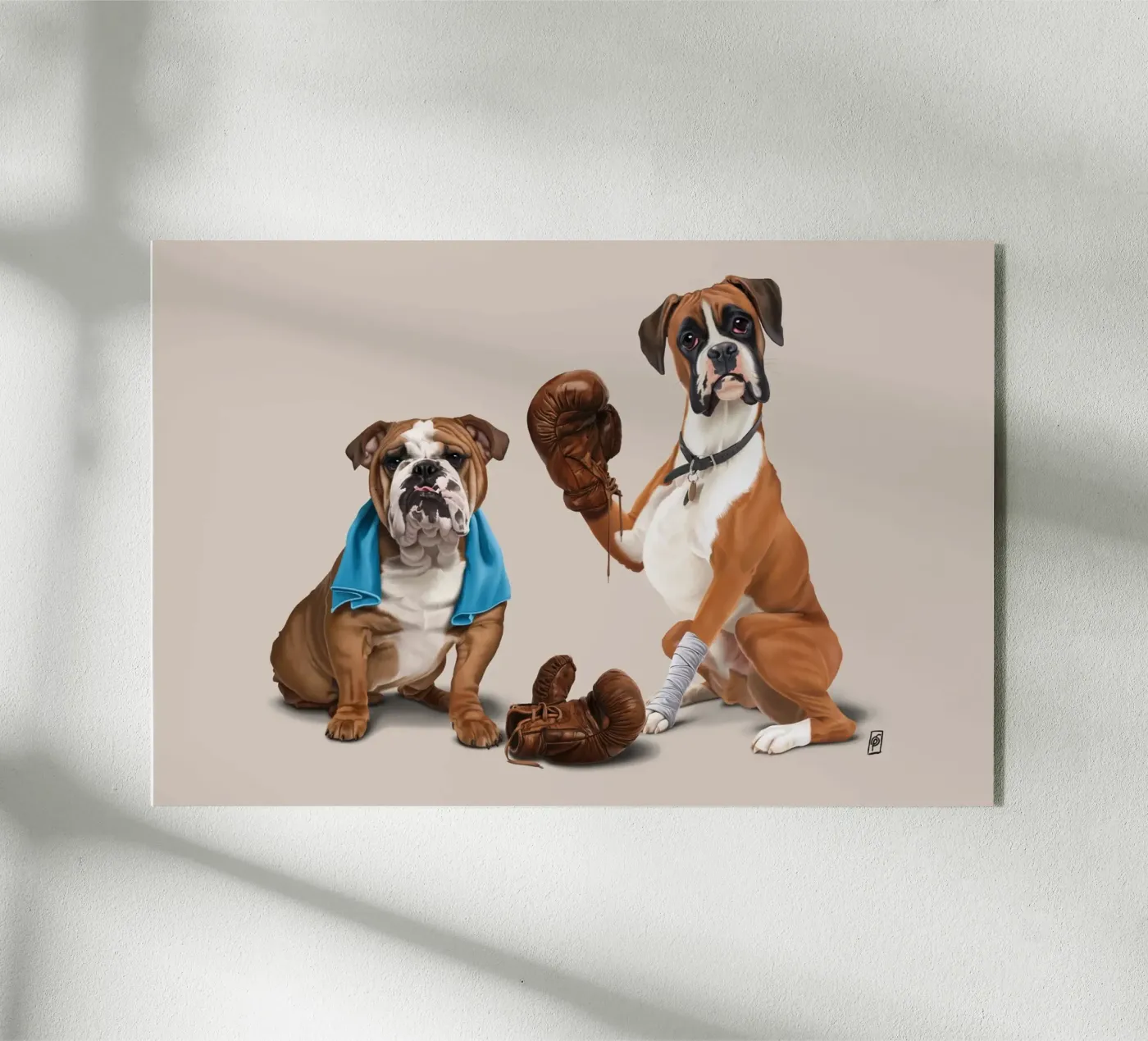 Raging (Colour) acryl van Rob Art | Illustration