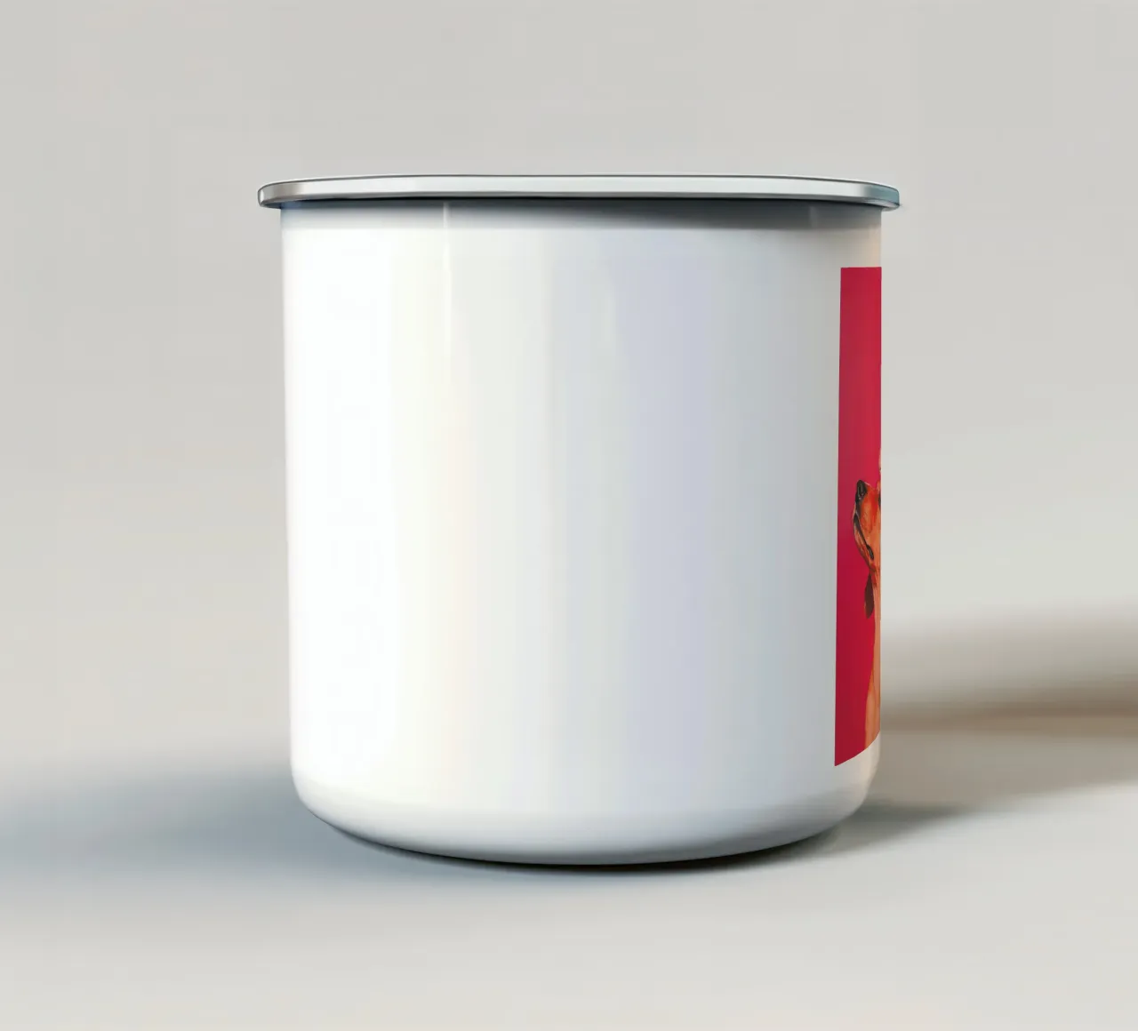 Io e il mio cane (n. 1) tazza in smalto da Katja Stehle Design