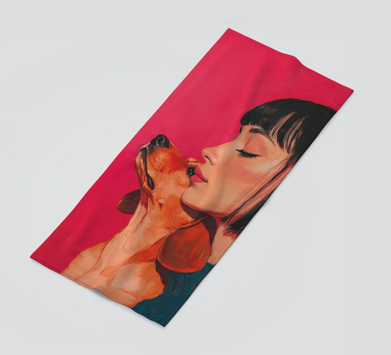 Io e il mio cane (n. 1) telo mare da Katja Stehle Design