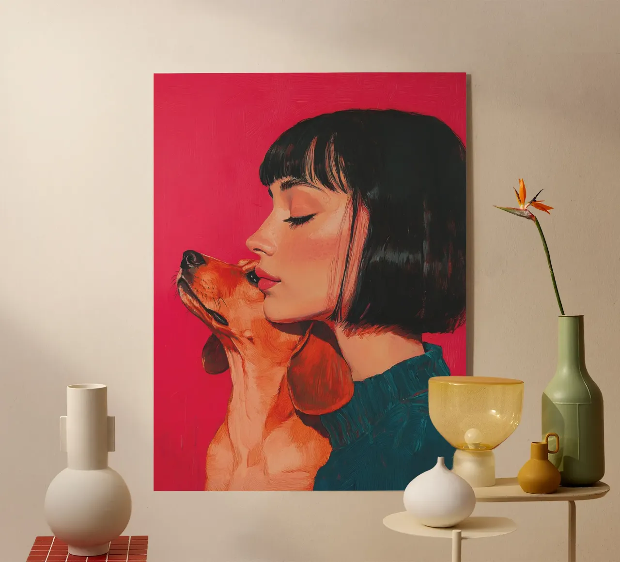 Io e il mio cane (n. 1) plexiglass da Katja Stehle Design