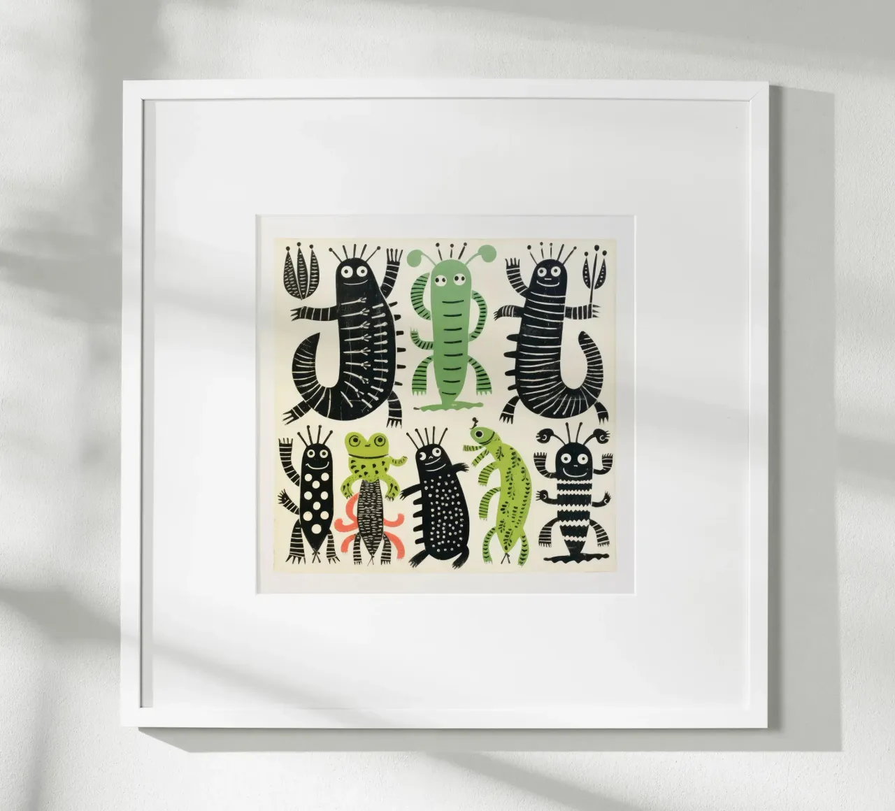 Grüner Tausendfüßler 4 Hahnemühle von Minimal Animal Art