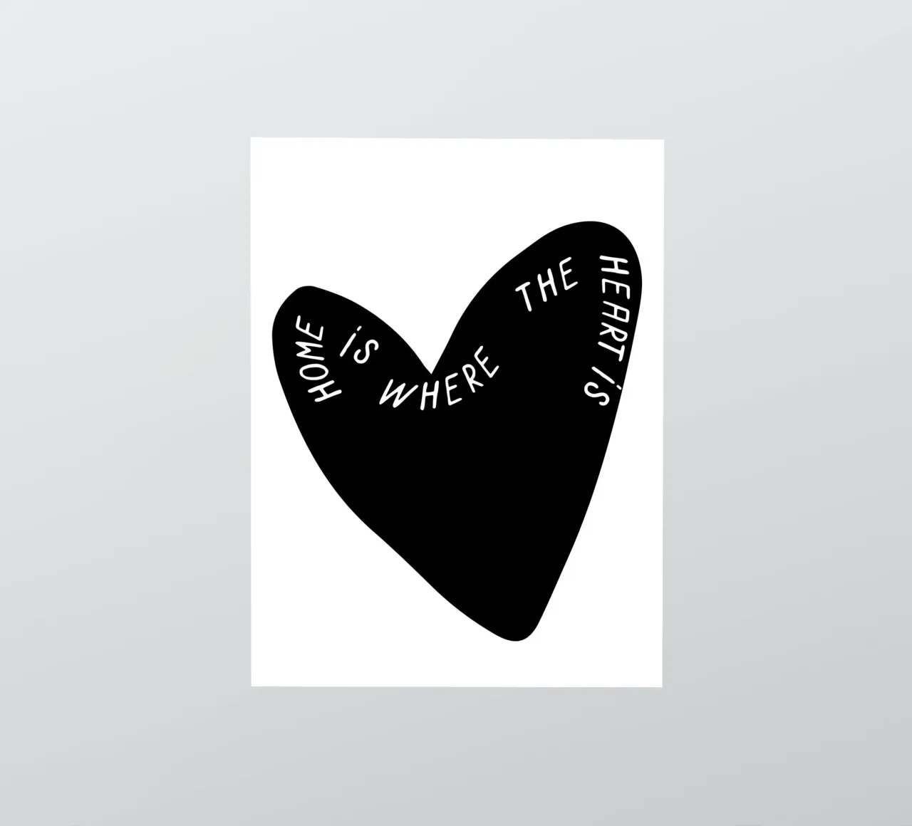 Home is where the heart is adesivo da ramosashop