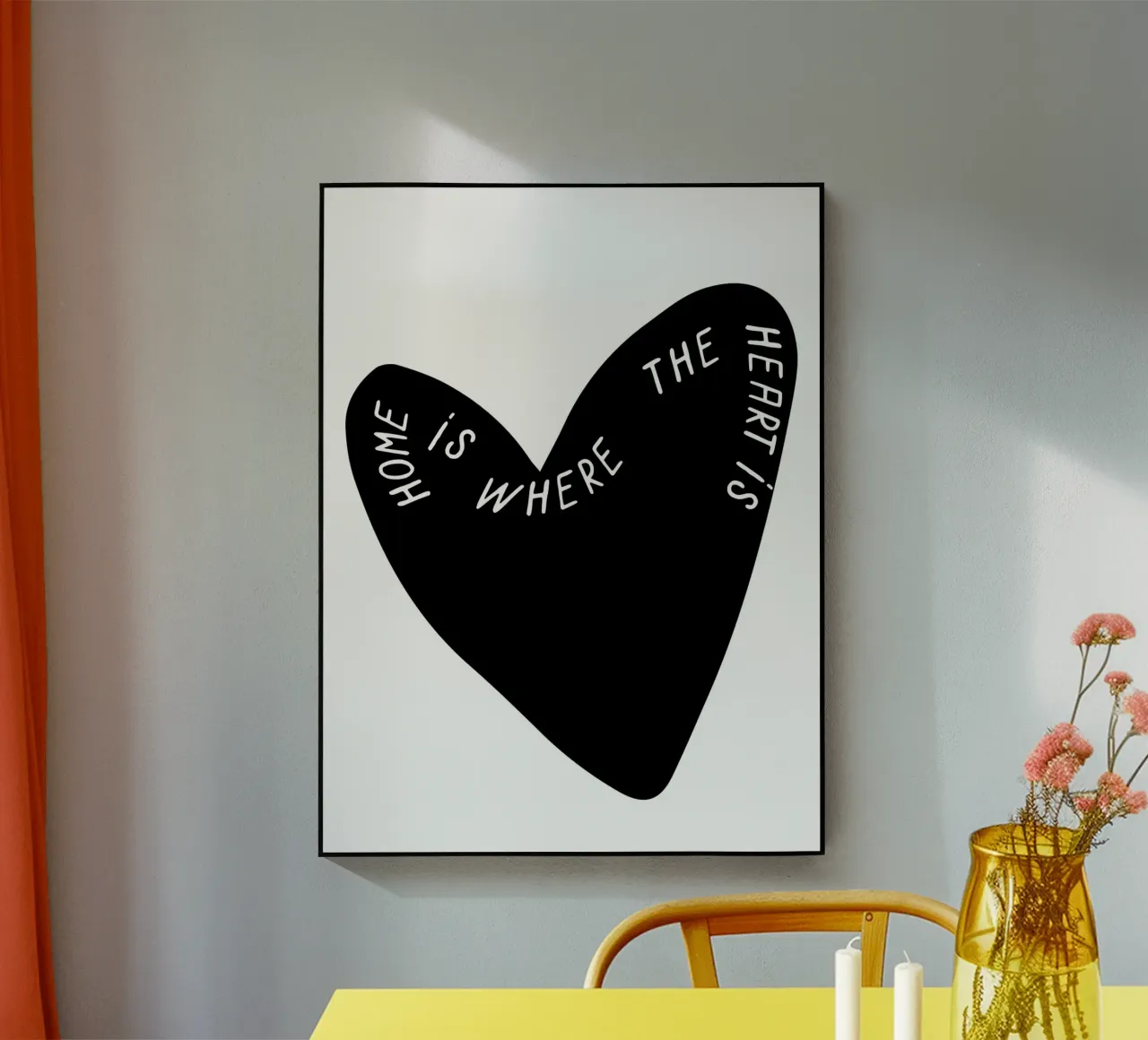 Home is where the heart is plexiglass da ramosashop
