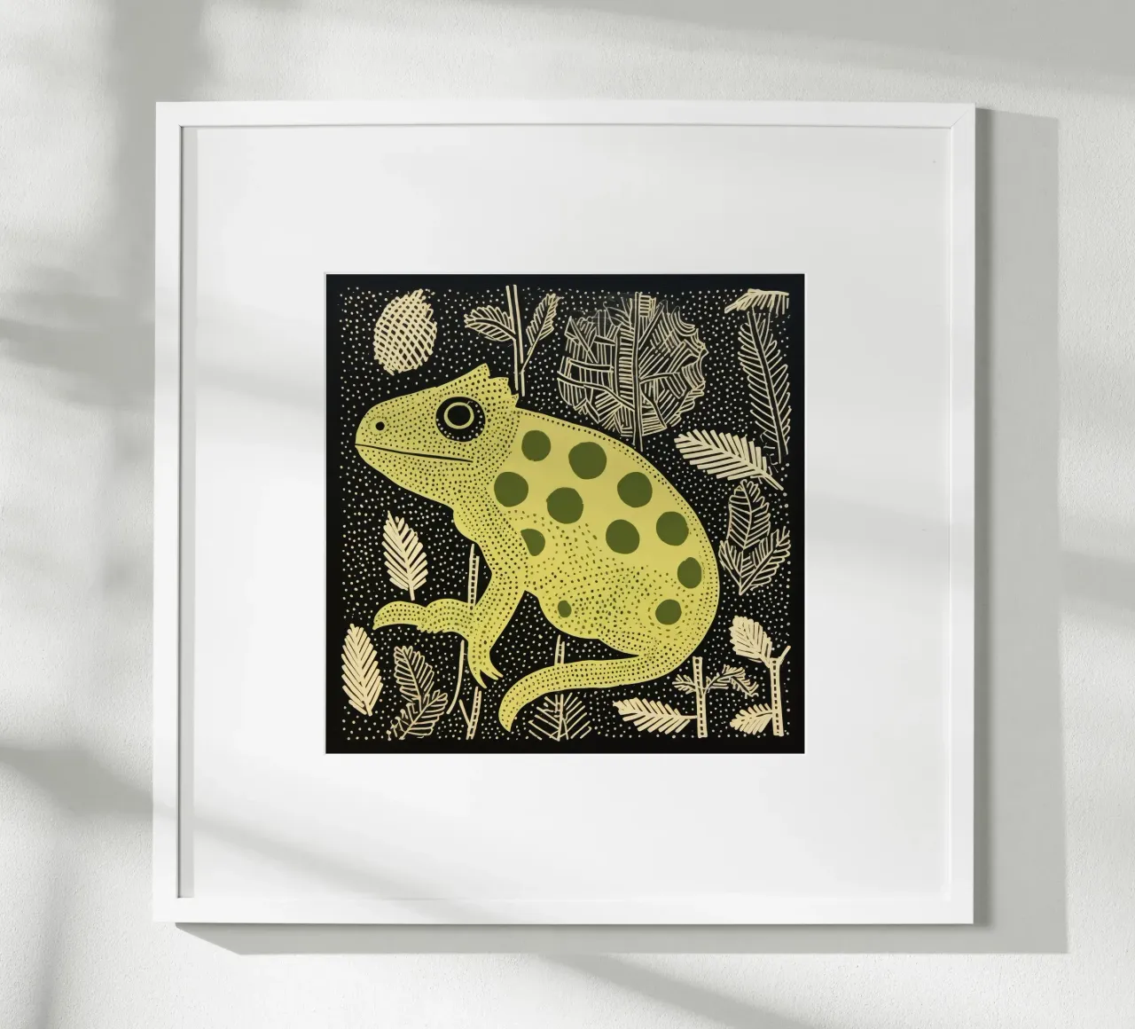 Camaleonte verde 2 carta hahnemühle da Minimal Animal Art