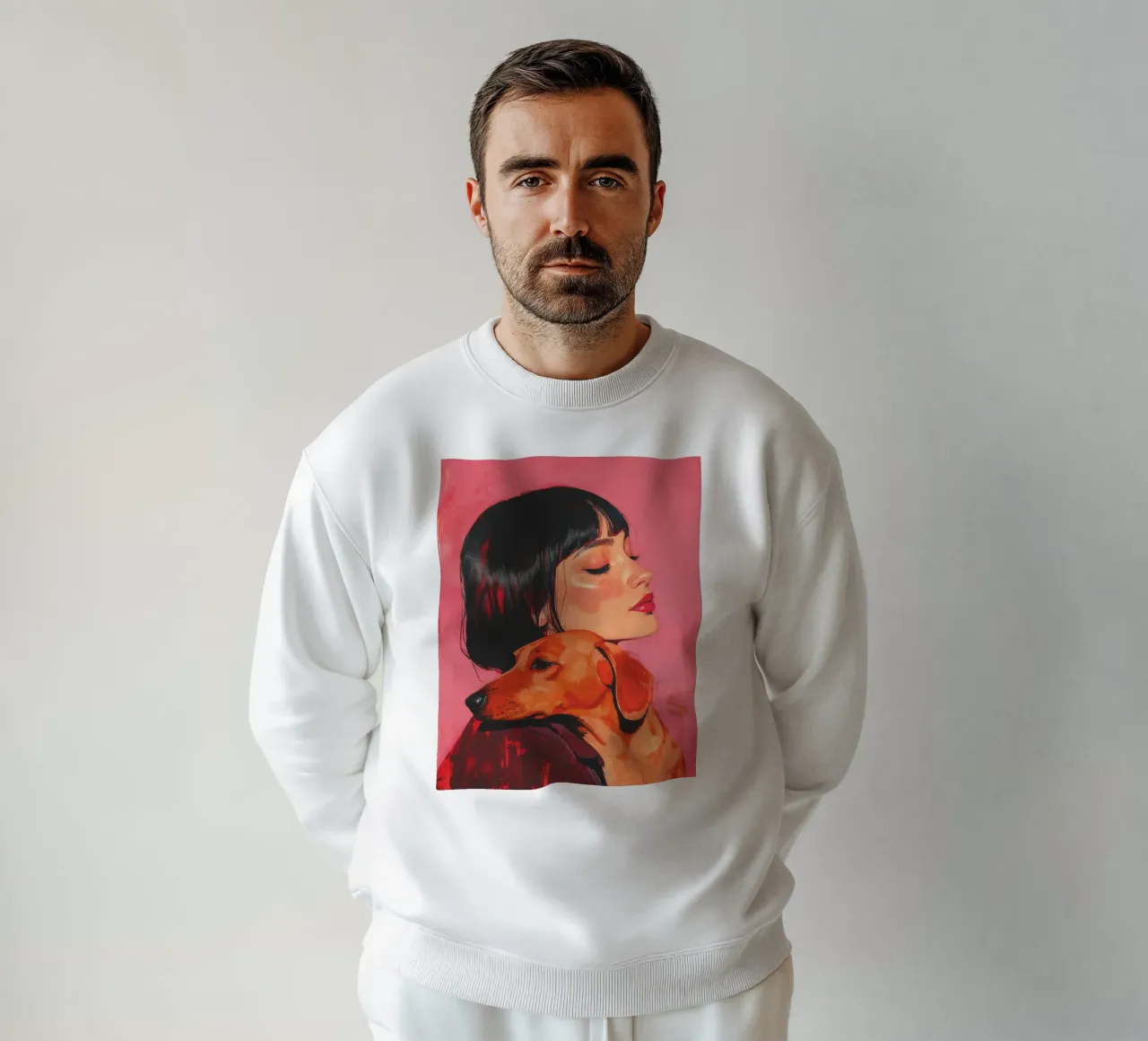 Io e il mio cane (n. 2) felpa da Katja Stehle Design