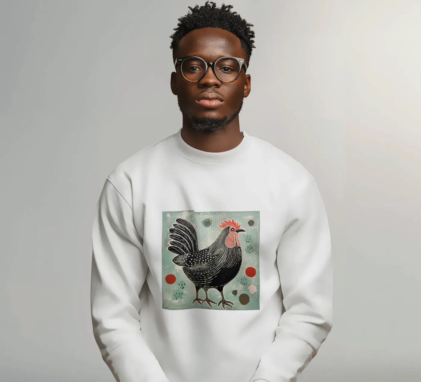 Pollo verde felpa da Minimal Animal Art