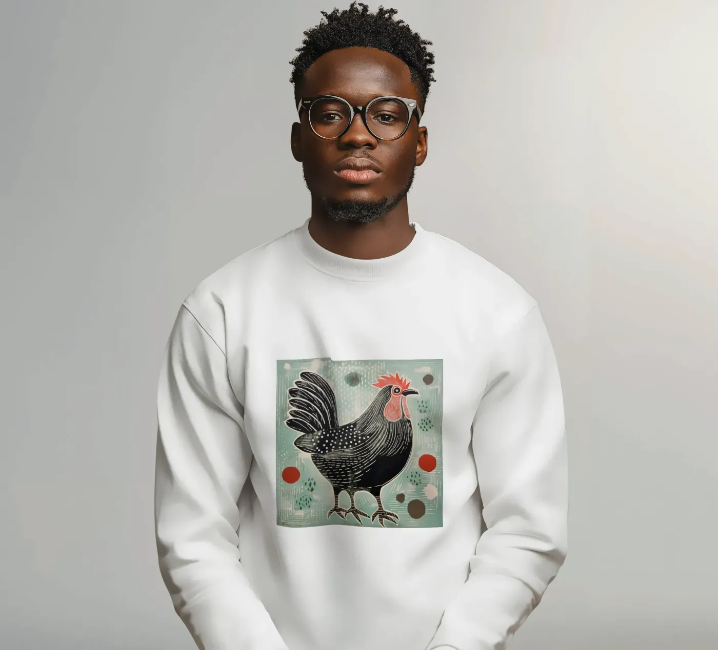 Pollo verde felpa da Minimal Animal Art
