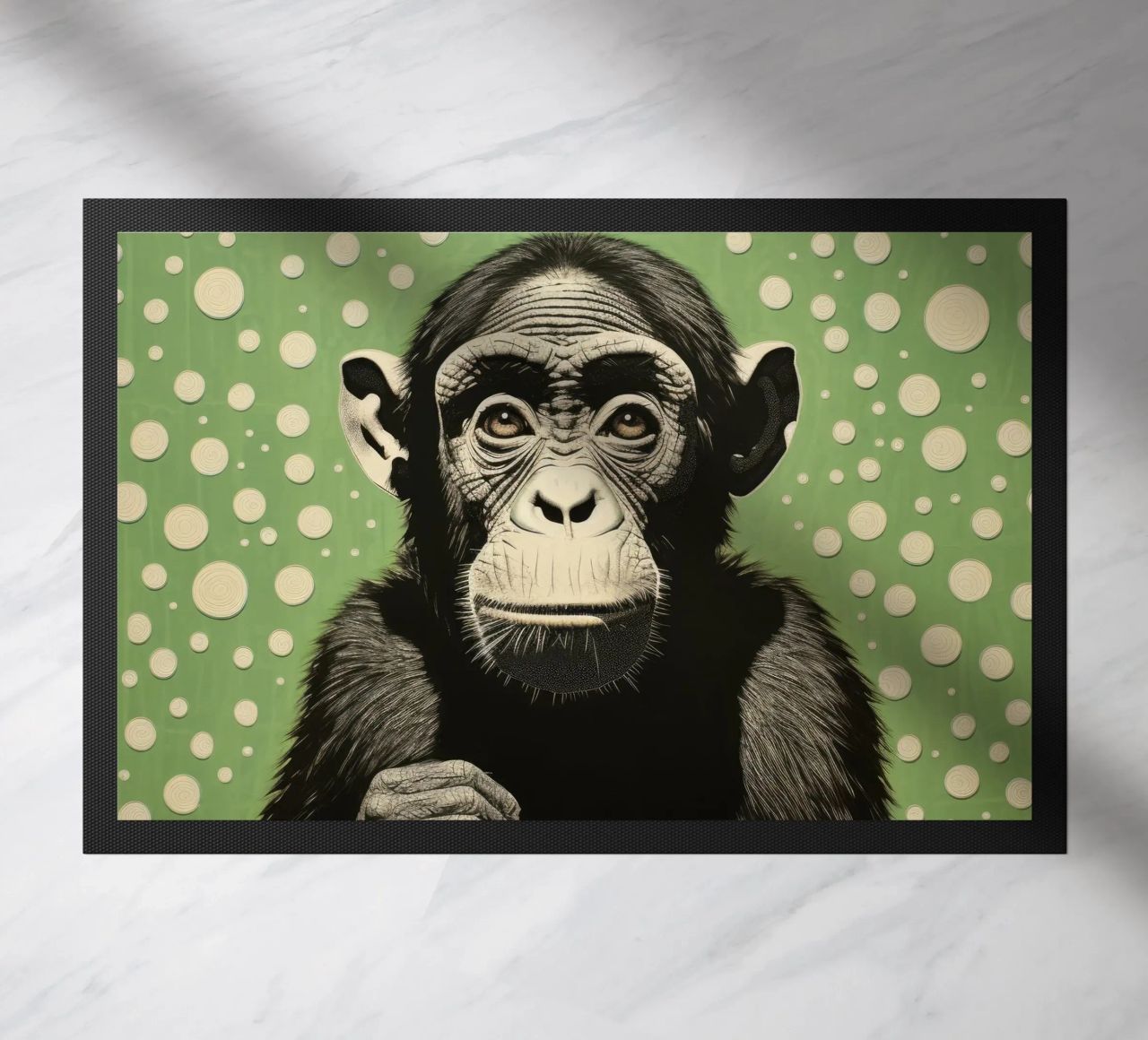 Scimpanzé verde 2 zerbino da Minimal Animal Art