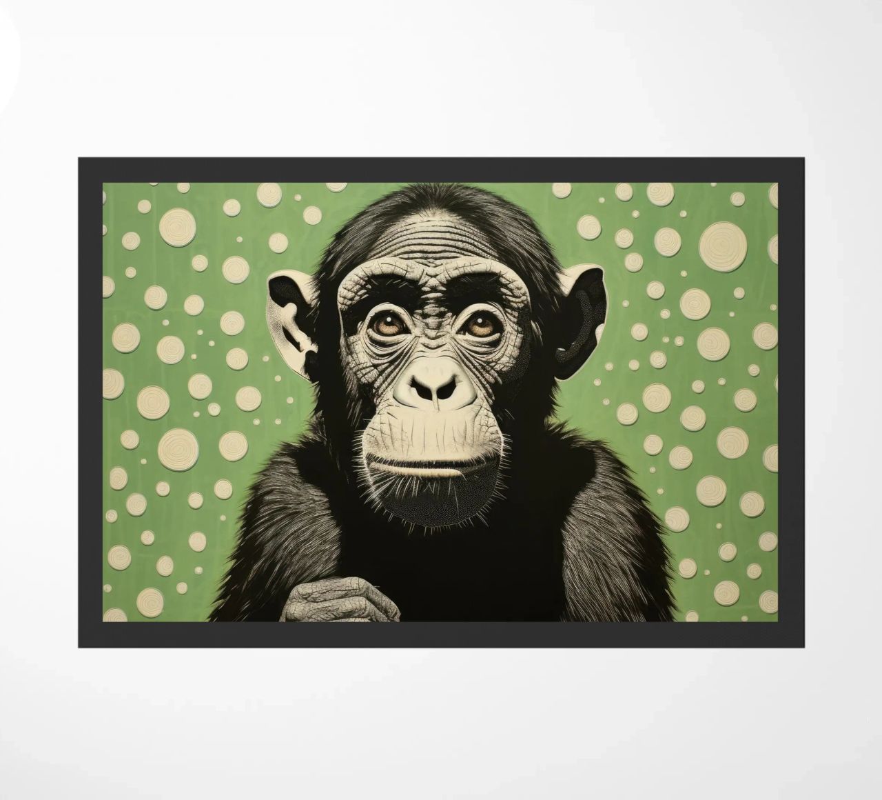 Scimpanzé verde 2 zerbino da Minimal Animal Art