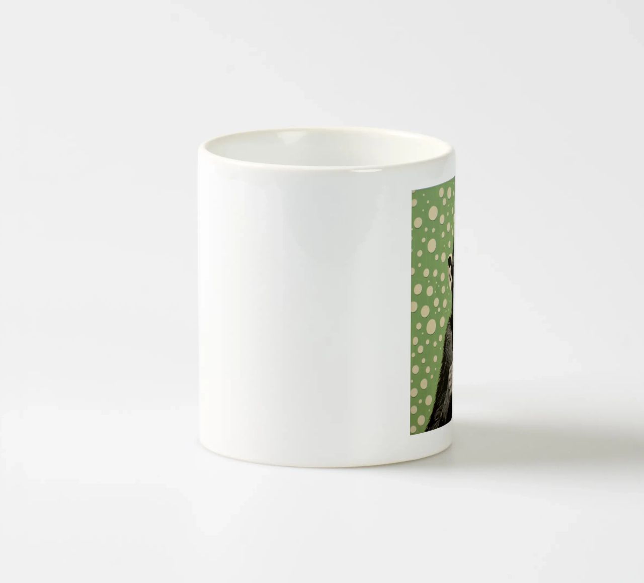 Scimpanzé verde 2 tazza in ceramica da Minimal Animal Art