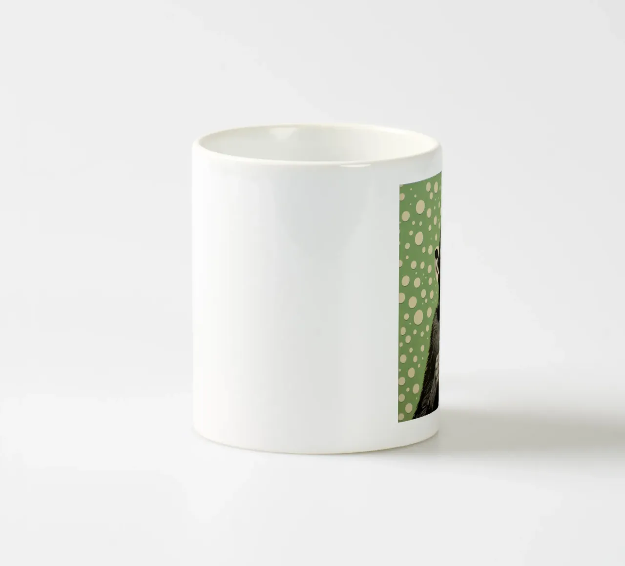 Chimpanzé vert 2 mug en céramique de Minimal Animal Art