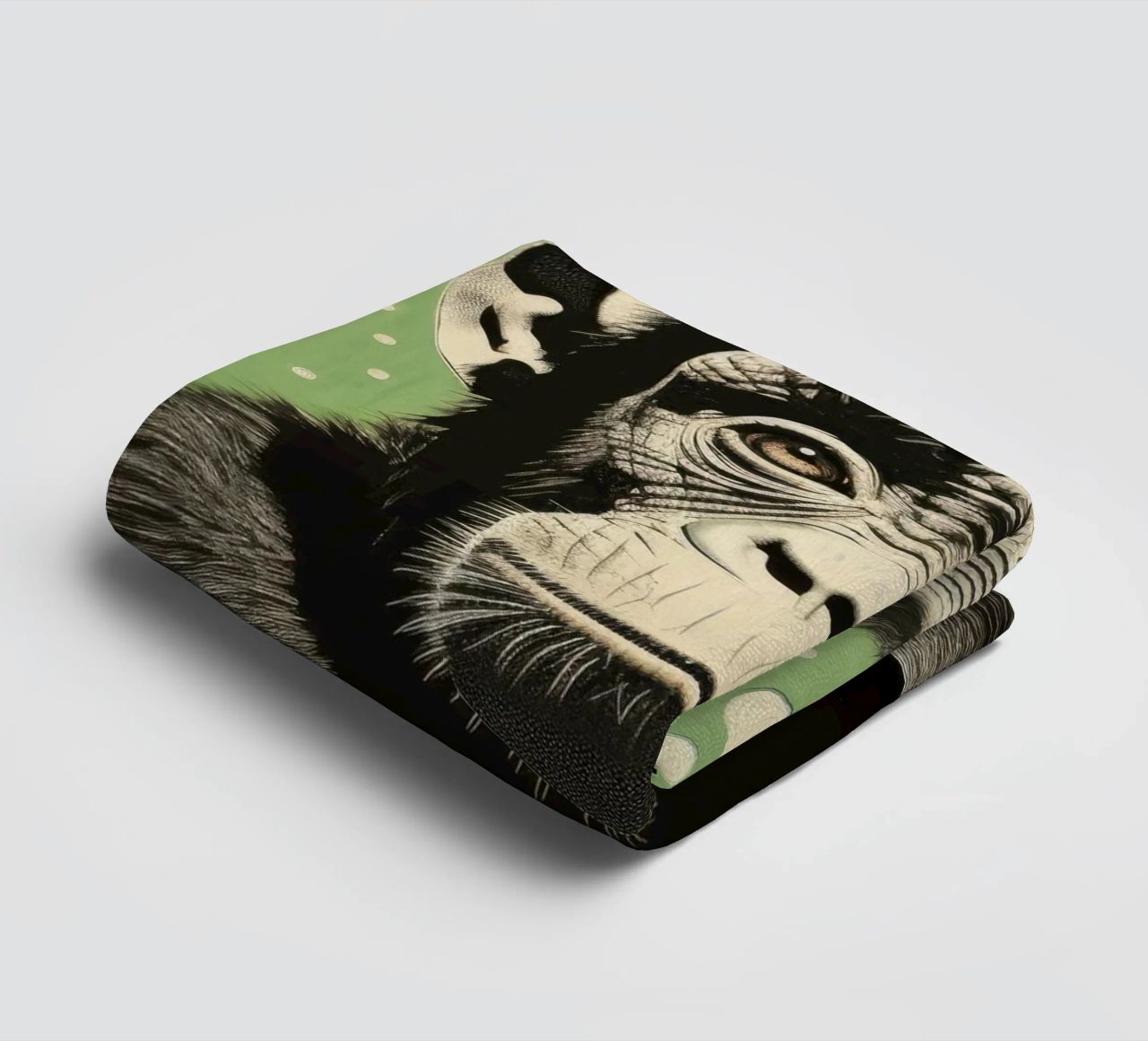 Scimpanzé verde 2 asciugamano da bagno da Minimal Animal Art