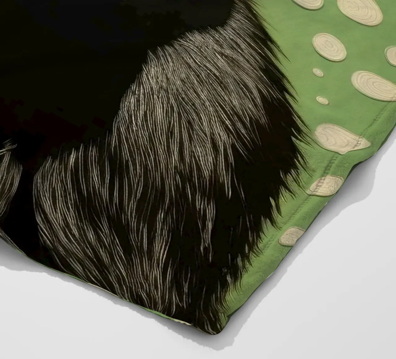 Scimpanzé verde 2 coperta in pile da Minimal Animal Art