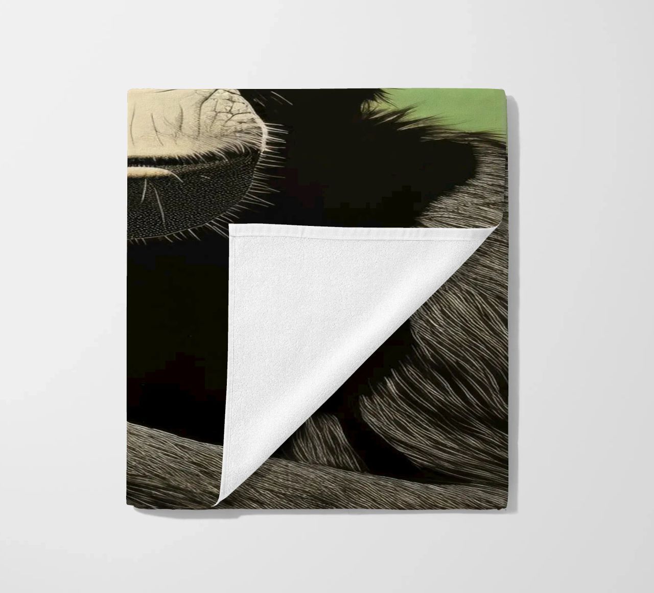 Scimpanzé verde 2 telo mare da Minimal Animal Art