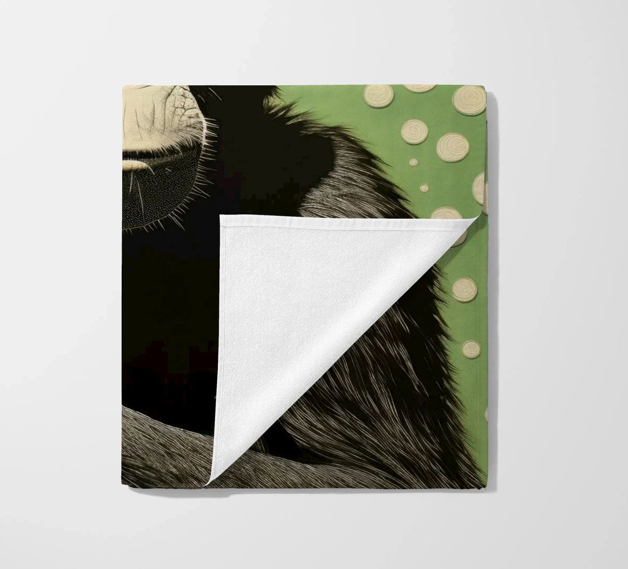 Scimpanzé verde 2 telo mare da Minimal Animal Art