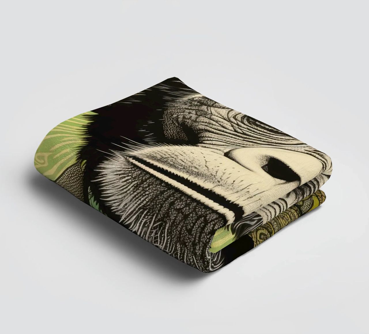 Scimpanzé verde 3 asciugamano da bagno da Minimal Animal Art