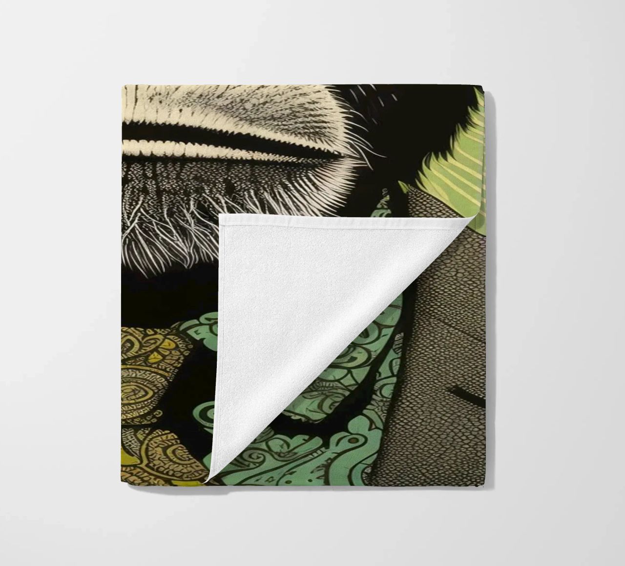 Scimpanzé verde 3 telo mare da Minimal Animal Art