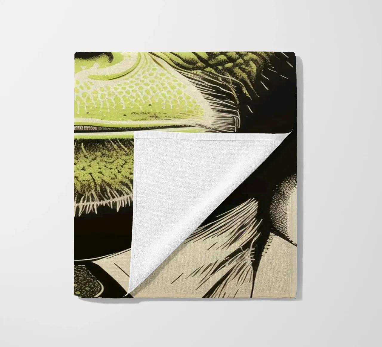 Scimpanzé verde 4 telo mare da Minimal Animal Art