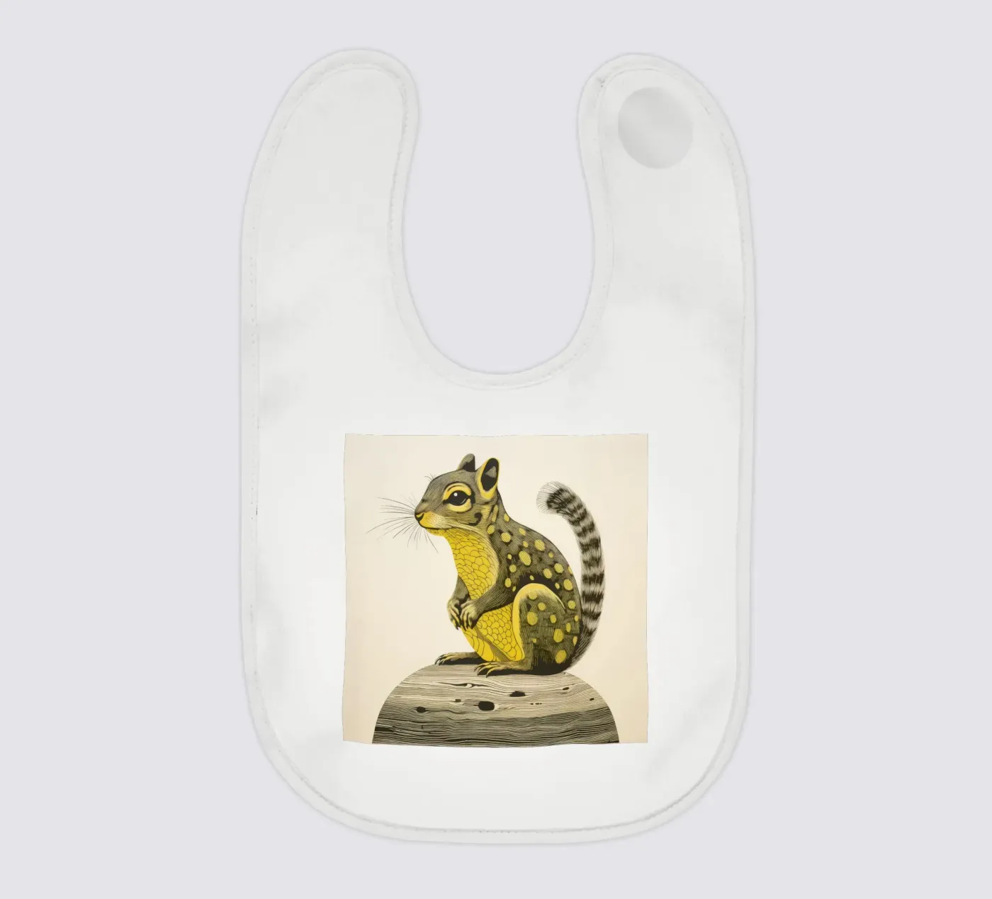 Grünes Eichhörnchen Babylätzchen von Minimal Animal Art
