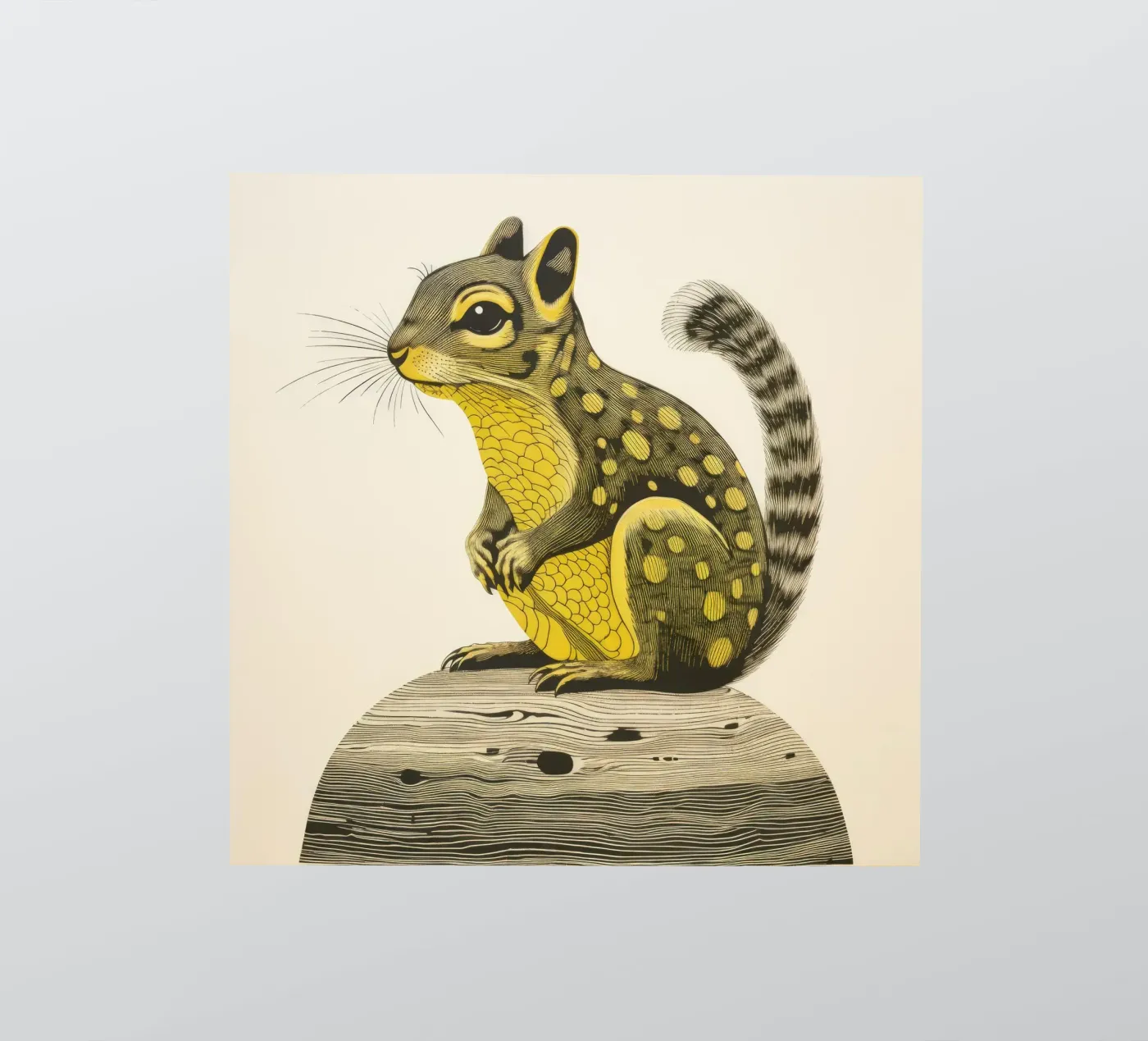 Green Chipmunk sticker by Minimal Animal Art