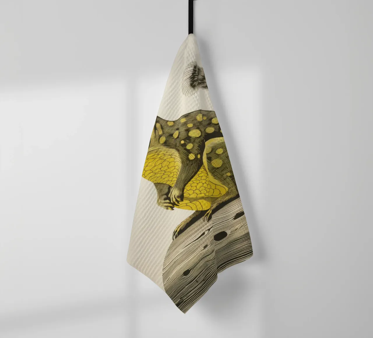 Tamia vert 4 torchon de Minimal Animal Art